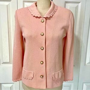 Vintage Castleberry Pink Women's Jacket Blazer Size 8